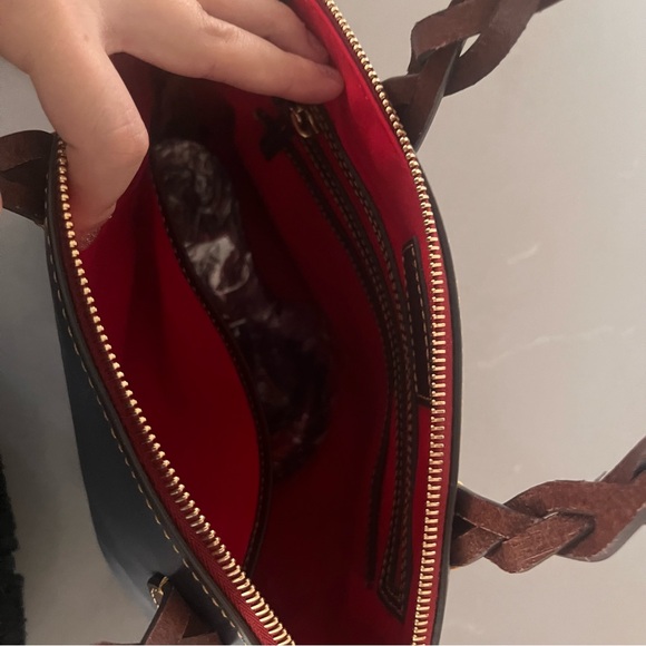 [NEW] DOONEY AND BOURKE Small Leather “Heidi” Satchel Top Handle Bag in Blue - Picture 9 of 11